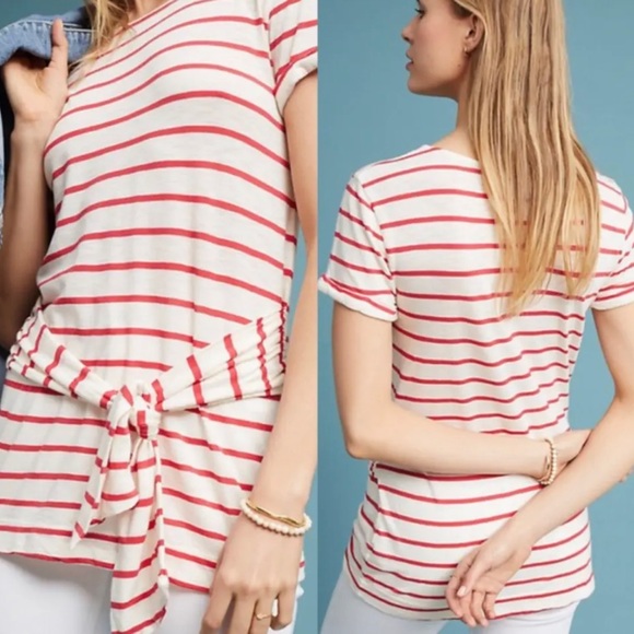 Anthropologie NWT T.la Annabelle Wrap Tee - Picture 3 of 5